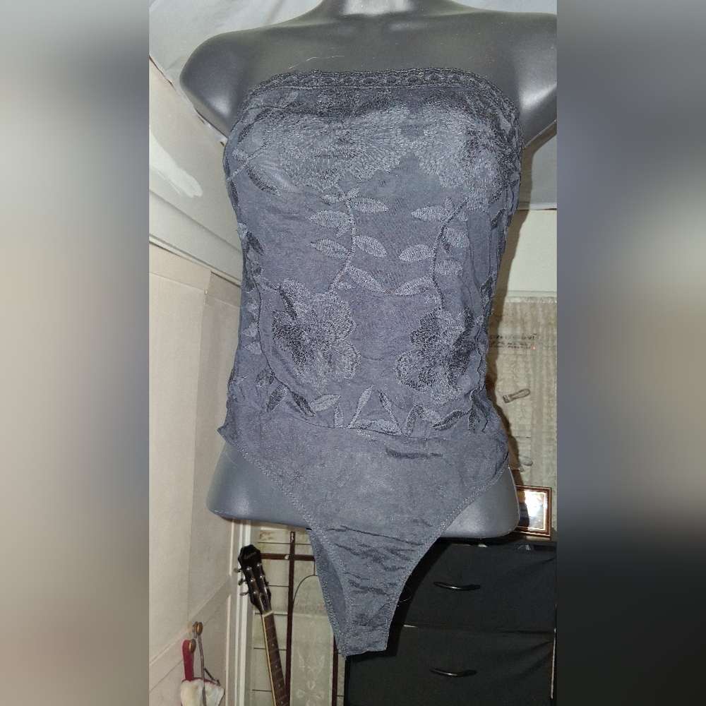 Honey Punch Lacey Black Bodysuit/Teddie